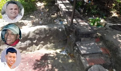 Los tres hombres fueron asesinados en este sector del barrio Villa Katanga. 