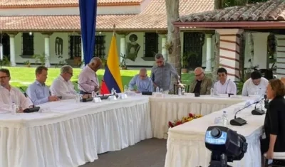 La reunión entre Gobierno de Colombia, ELN, ONU y países garantes.
