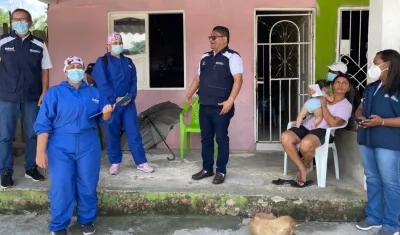 Secretaría distrital de Salud en el barrio Las Américas.