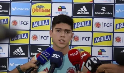 Daniel Ruiz, volante de la selección Colombia