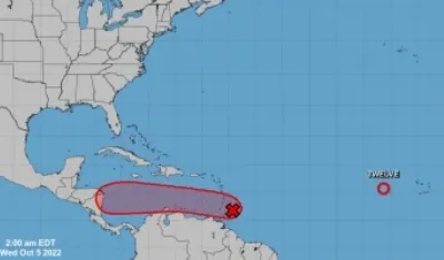 Imagen de la onda tropical.