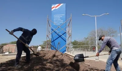 Imagen de los trabajos.