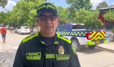 Teniente coronel Óscar Olarte. 