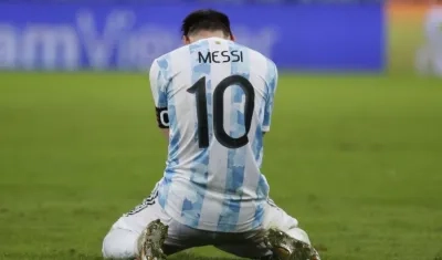 Lionel Messi, delantero argentino. 