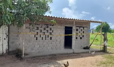 En esta vivienda fue atacada a bala la adolescente venezolana. 