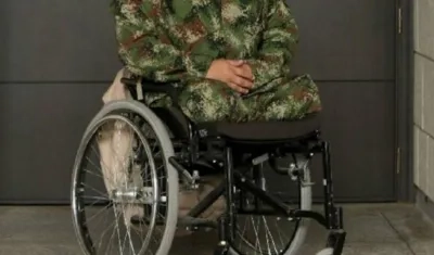 Soldado víctima del conflicto armado. 