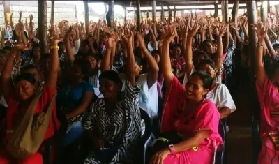 Mujeres wayúu en la Alta Guajira.