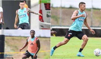 Walmer Pacheco, Dany Rosero y Nelson Deossa. 