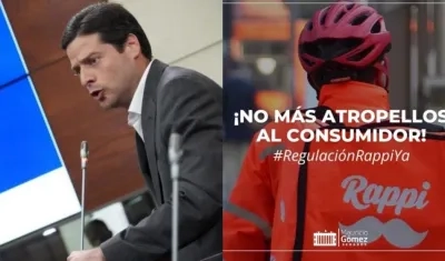 Mauricio Gómez, senador liberal, emprendió una campaña para regular a Rappi.
