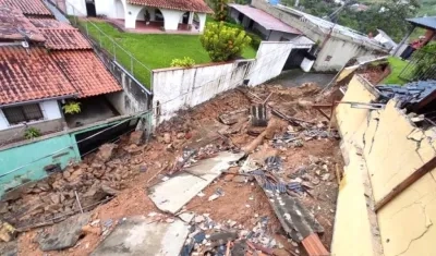 Un sector de la tragedia.