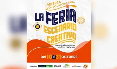 Afiche promocional de la feria ‘Escenario creativo’.