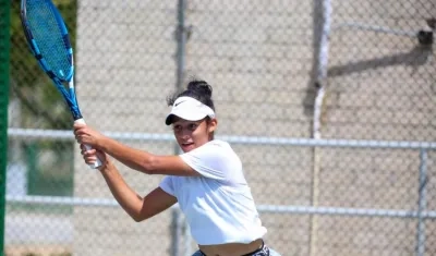 Daniella Franco, tenista barranquillera. 