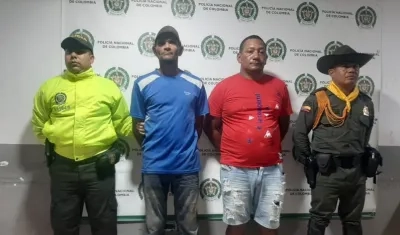 Capturados por la Policía.
