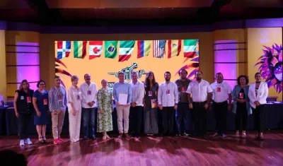 Participante del 'Encuentro internacional de carnavales'. 