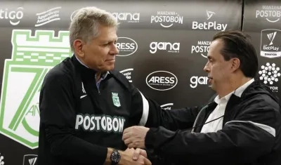 Paulo Autuori en su presentación en Nacional. 