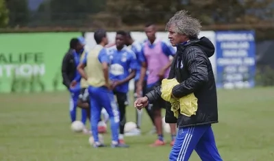 Alberto Gamero, técnico de Millonarios. 