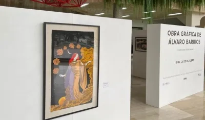 Oficinas de Gases del Caribe con obras del maestro Álvaro Barrios.