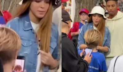 Shakira y su hijo Sasha. 