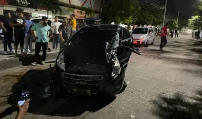 Accidente en la carrera 43 con calle 96