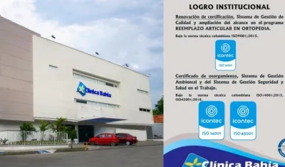 Clínica Bahía de Santa Marta.