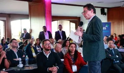 El Ministro Alejandro Gaviria en el Encuentro Nacional de Secretarios de Educación en Pereira.