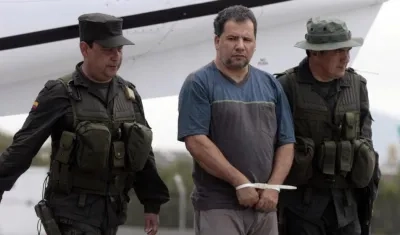 Alias 'Don Mario' el día de su extradición a Estados Unidos.