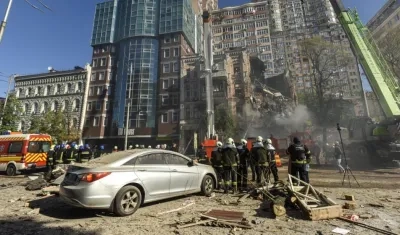 Los destrozos en Kiev.