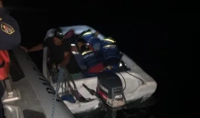 Los migrantes irregulares rescatados