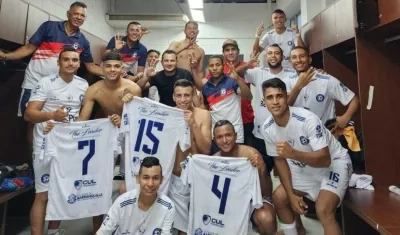 Jugadores de Independiente. 