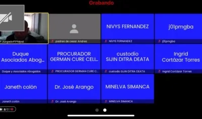 Momento de la audiencia 