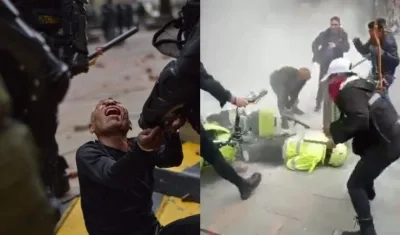 Enfrentamientos entre indígenas y el Esmad. 