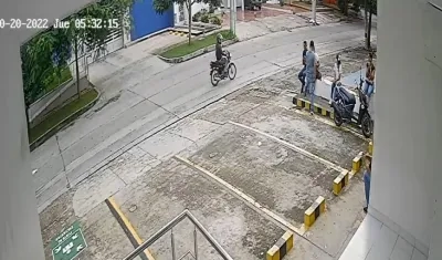 Momentos del atraco. 