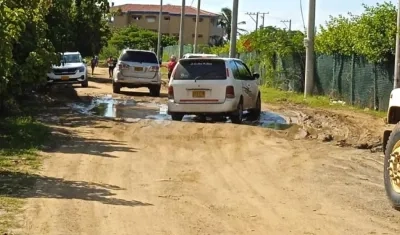 Estado en que se encuentra la vía de acceso.