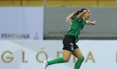 Tatiana Ariza, delantera del Deportivo Cali. 