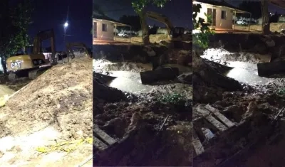 Sector de la emergencia.