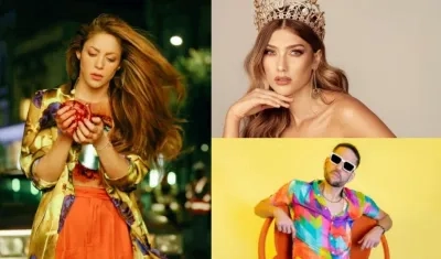 Shakira,  María Fernanda Aristizabal y Juancho De La Espriella.