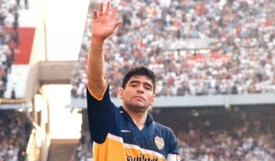 Diego Maradona en su último partido.