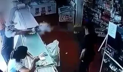 Momento del homicidio. 