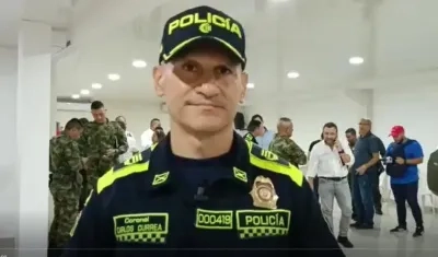 Coronel Carlos Currea, Comandante de la Policía de Atlántico.