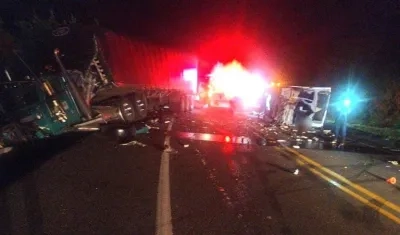 Los dos vehículos implicados en el accidente. 