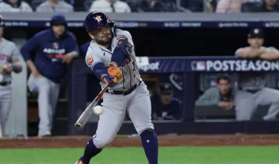José Altuve, jugador de los Astros. 