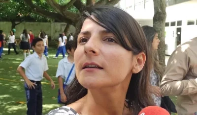 La Ministra de Minas y Energía, Irene Vélez.