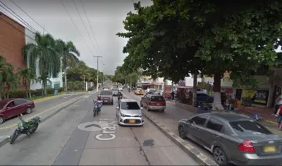 Carrera 38, zona donde habrá restricciones. 