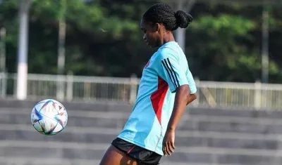 Linda Caicedo, jugadora de Colombia. 