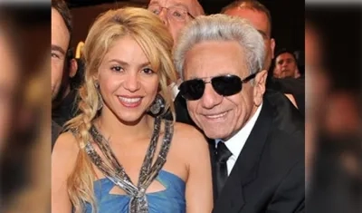 Shakira y su padre William Mebarak
