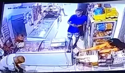 Momento del atentado.