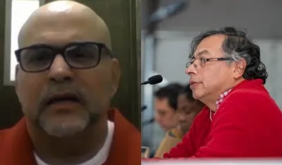 Salvatore Mancuso y Gustavo Petro.