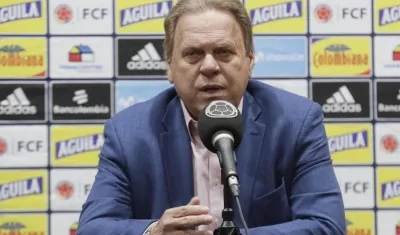 Ramón Jesurún, presidente de la Federación Colombiana de Fútbol.