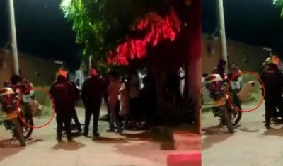 Momentos del operativo policial.