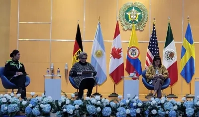 Aspecto del simposio en la ciudad de Bogotá. 